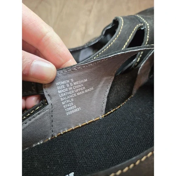 Duluth Trading Company Sandals 9.5 Black New Mary‎ Jane Style - Picture 9 of 9